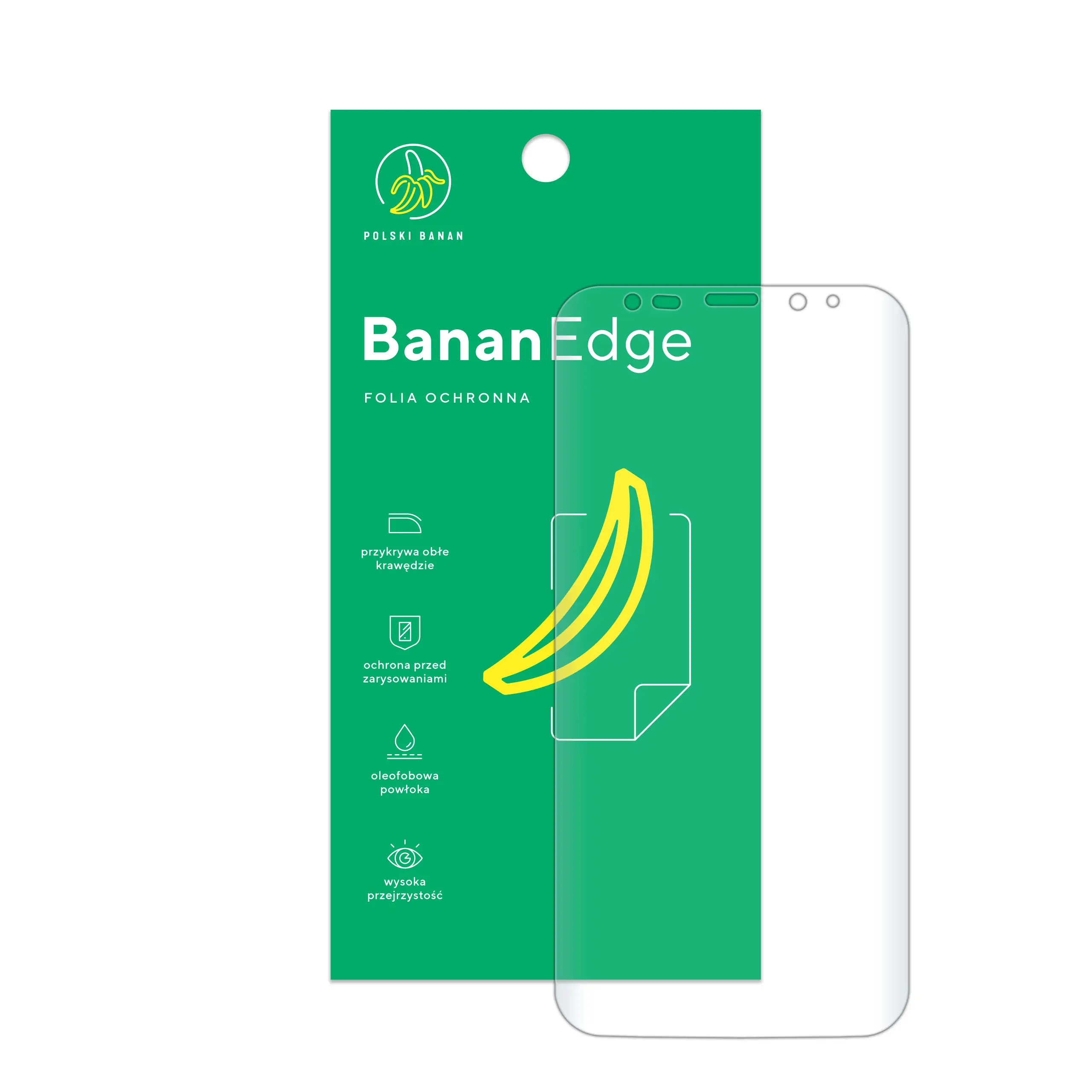 Folia ochronna Polski Banan BananEdge z opakowaniem do telefonu Samsung Galaxy S9 Plus